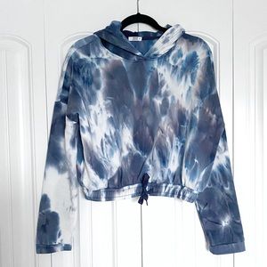 Ardene Tie Dye Cropped Hoodie